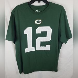 Nike Green Bay Packers NFL Team Rodgers #12 Shirt Sz XL